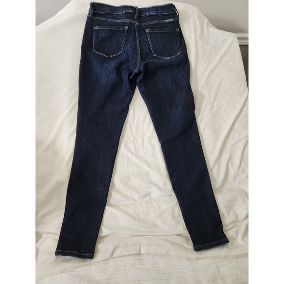 Kan Kan curvy birdie high rise skinny jeans dark wash sz 29 button fly stretch - Picture 4 of 9